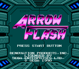 Arrow Flash (USA, Europe) Title Screen